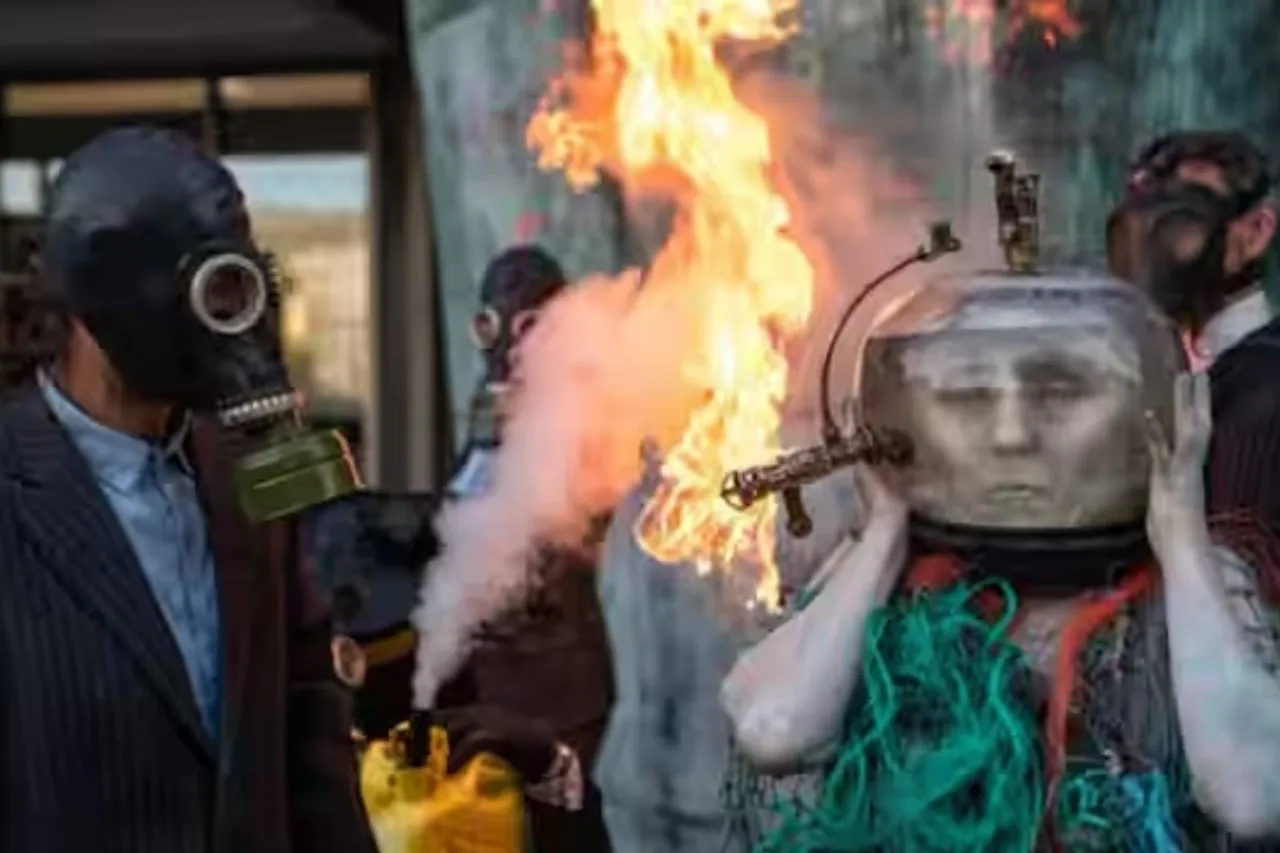 Ocean Rebellion staged a shocking protest outside IMO headquarters in London, with activists symbolizing the devastating effects of Liquid Natural Gas on oceans. They accused the UN agency of greenwashing and catering to fossil fuel lobbyists. 