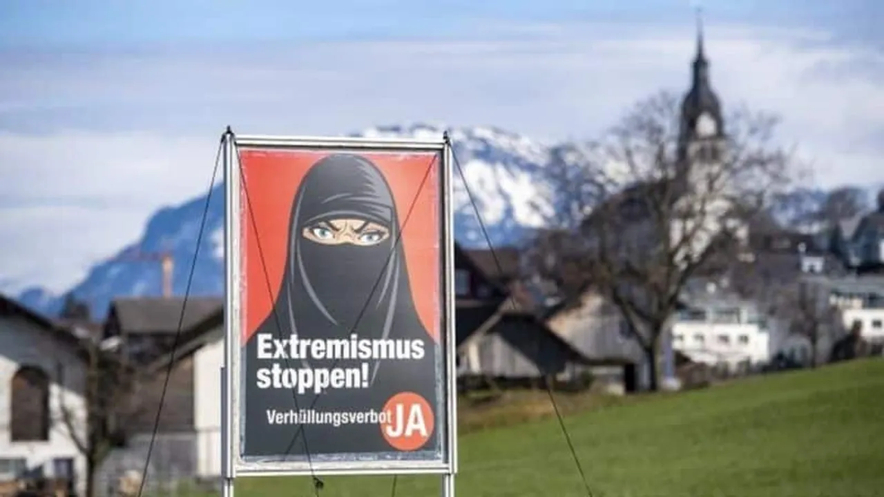 Public face cover ban in Switzerland