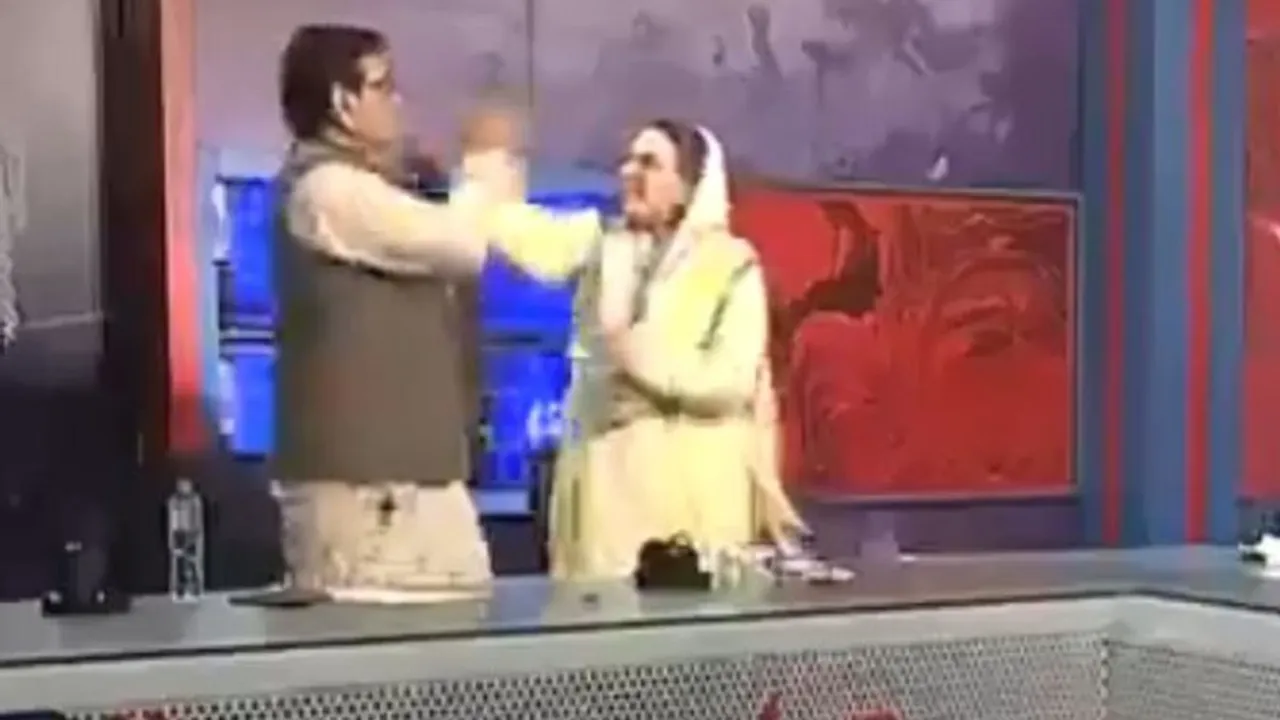 Pakistan: Leader of Imran Khan's party slaps MP during TV show