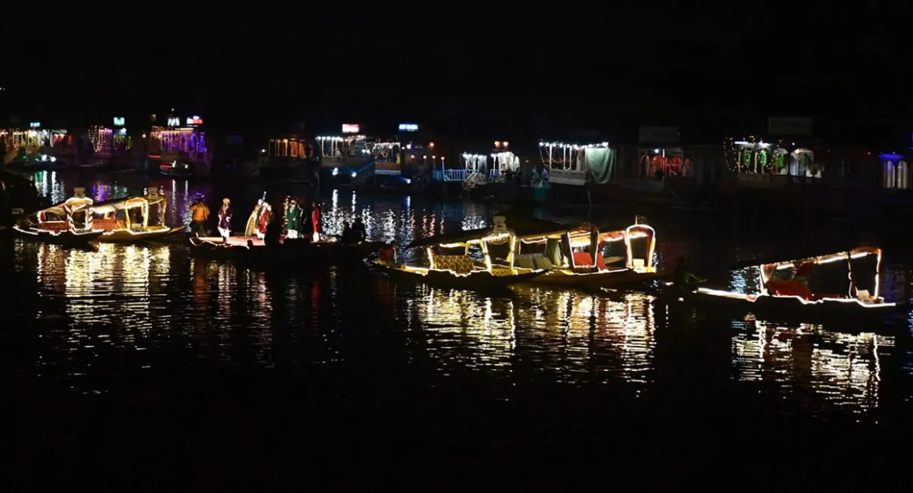 Kashmir's first open-air floating theatre