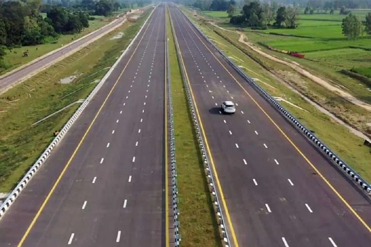 In reality who initiated the construction of Purvanchal Expressway