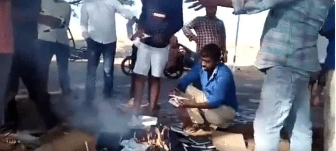 Holy books of christians burnt in Karnataka by Right wing groups