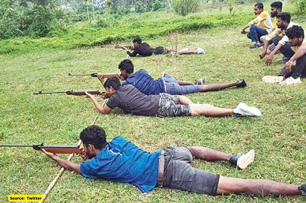Outrage over Bajrang Dal activists train with guns in Karnataka