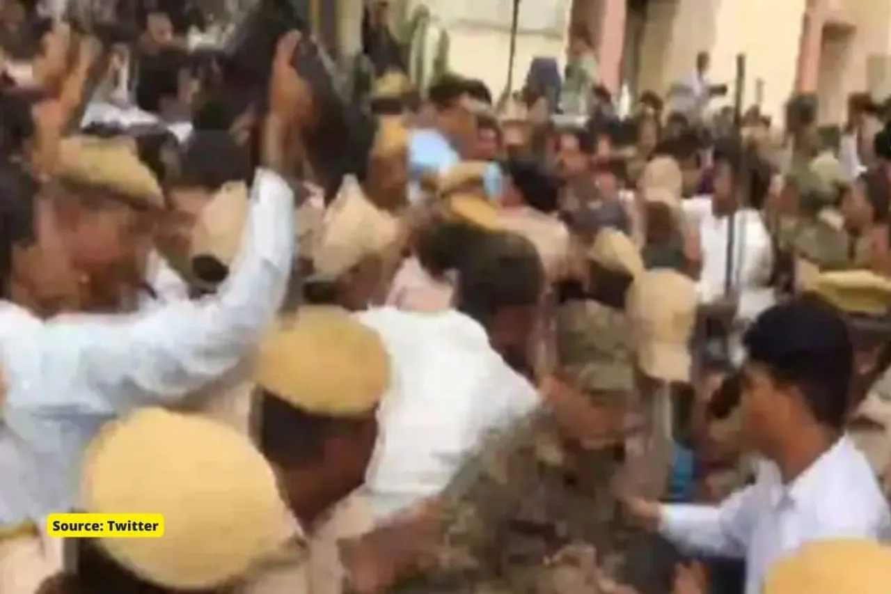Video: Crowd attacked Udaipur Killing accused outside court