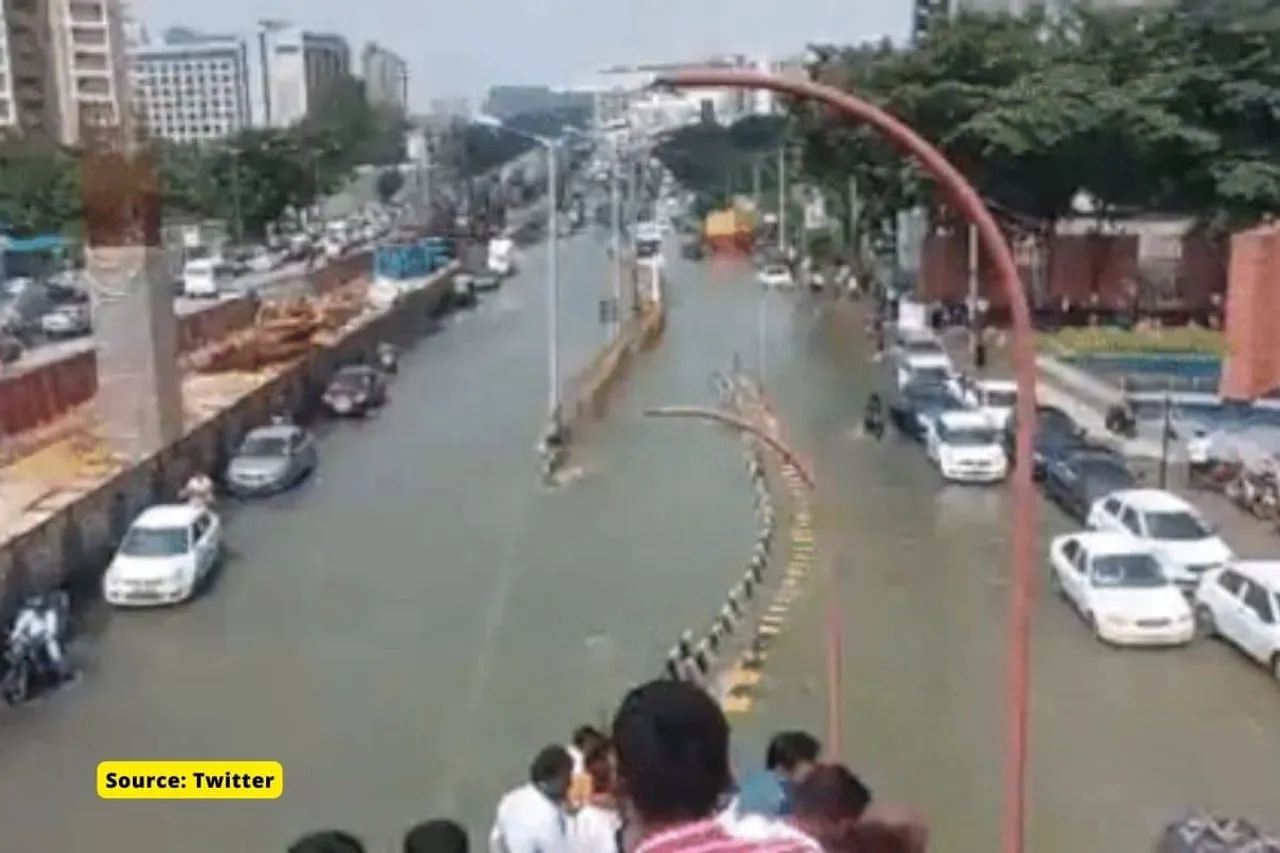 Bangalore turned into Venice, as roads flooded following heavy rain