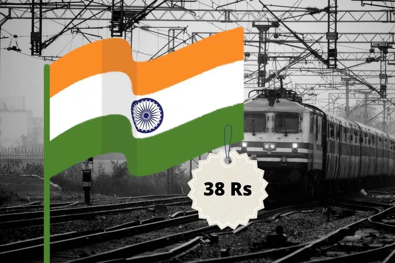 Indian Railways Tiranga 38 Rs