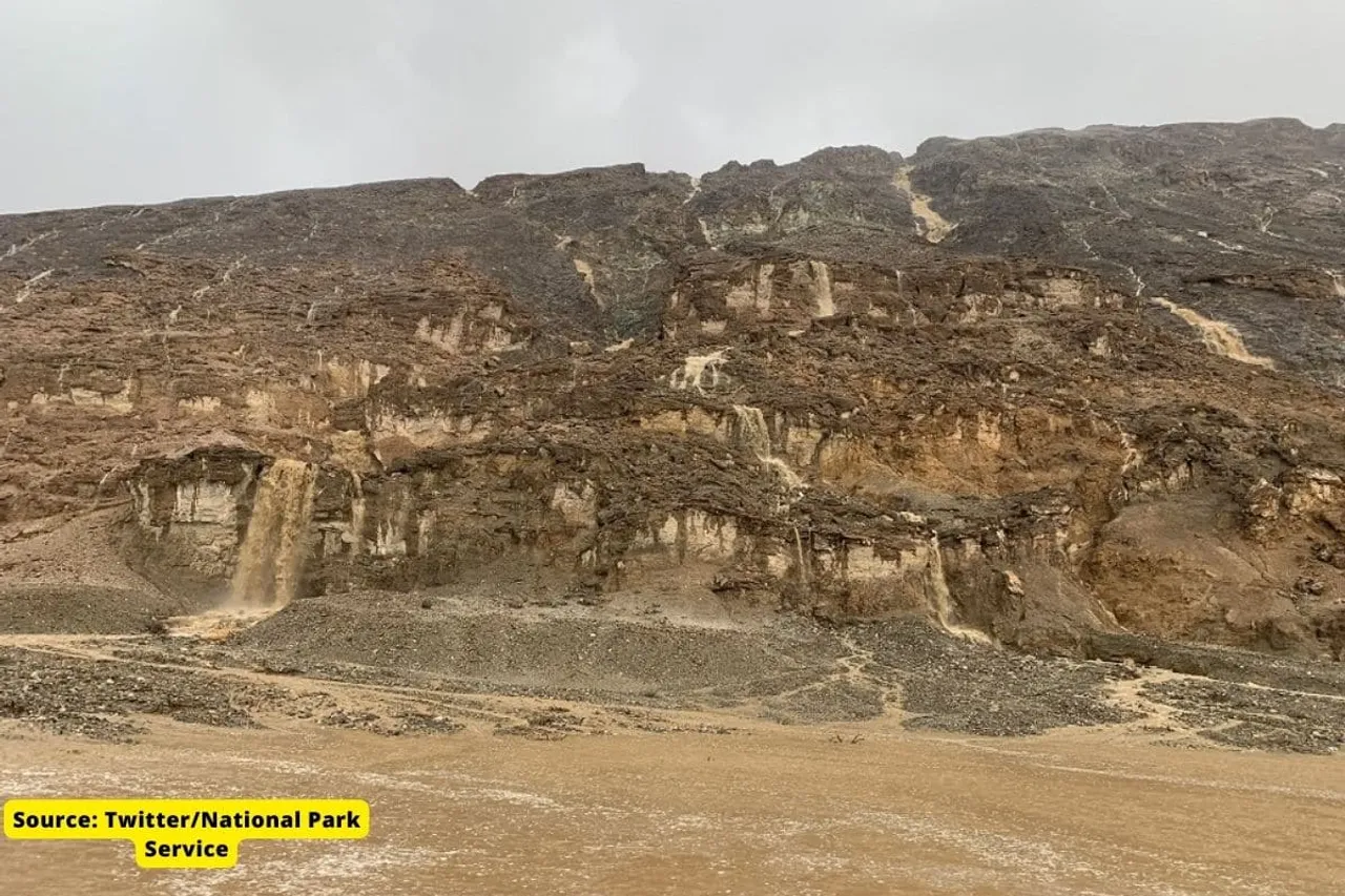 Waterfalls in Death Valley, Hottest and Driest Place on Earth