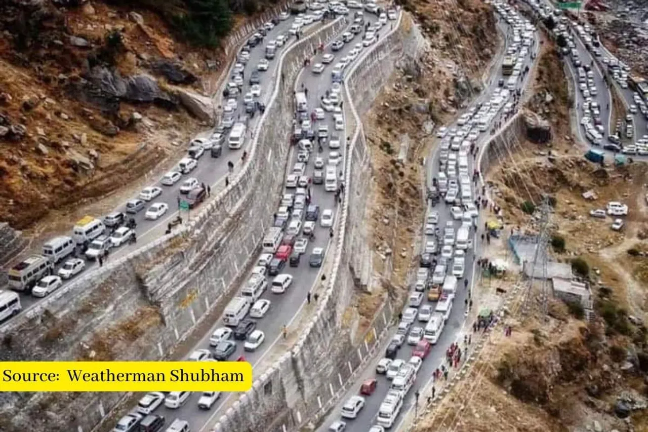 Atal Tunnel facing heavy traffic ahead of New Year