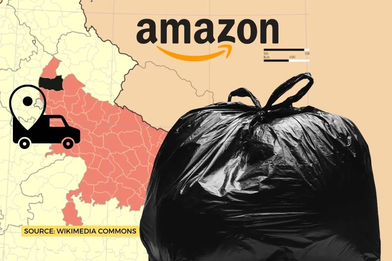 amazon illegal waste in muzaffarnagar