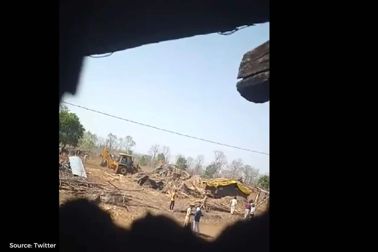 Houses of tribals illegally demolished in Bhilai Kheda village of MP