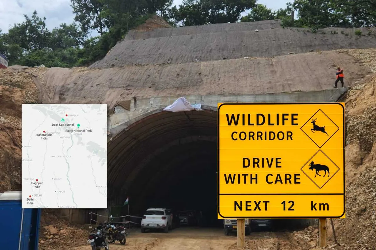 delhi dehradun expressway wildlife corridor route map