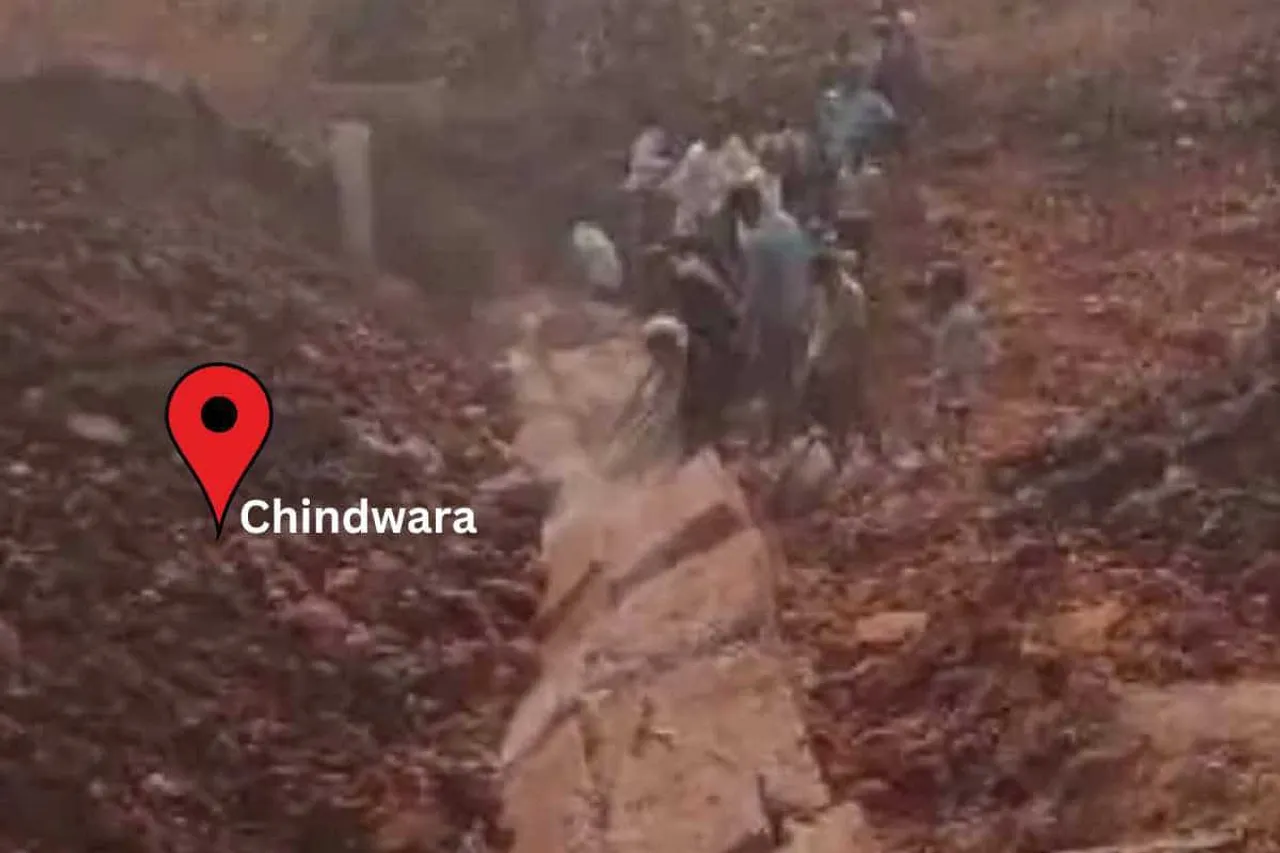 chhindwara stop dam wall collapsed