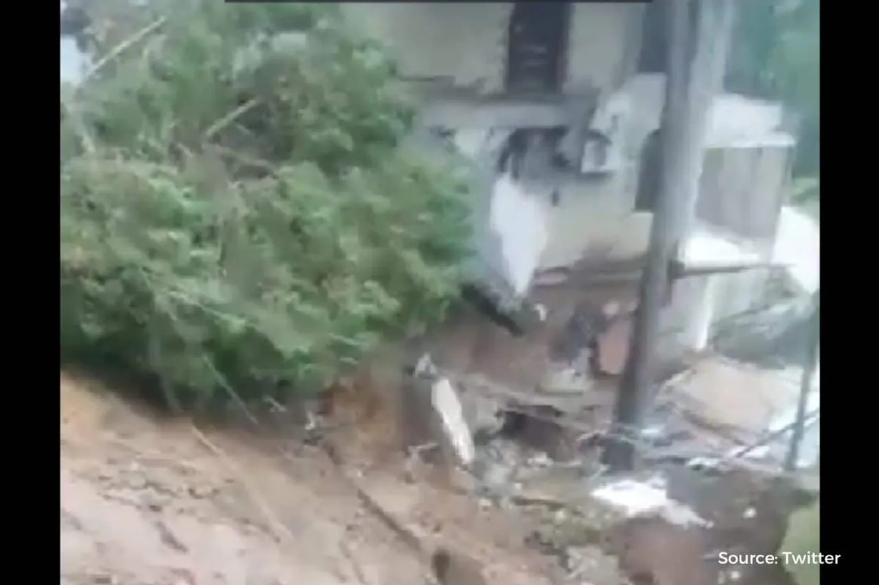 Several villages disconnected due to massive landslide near Kasauli