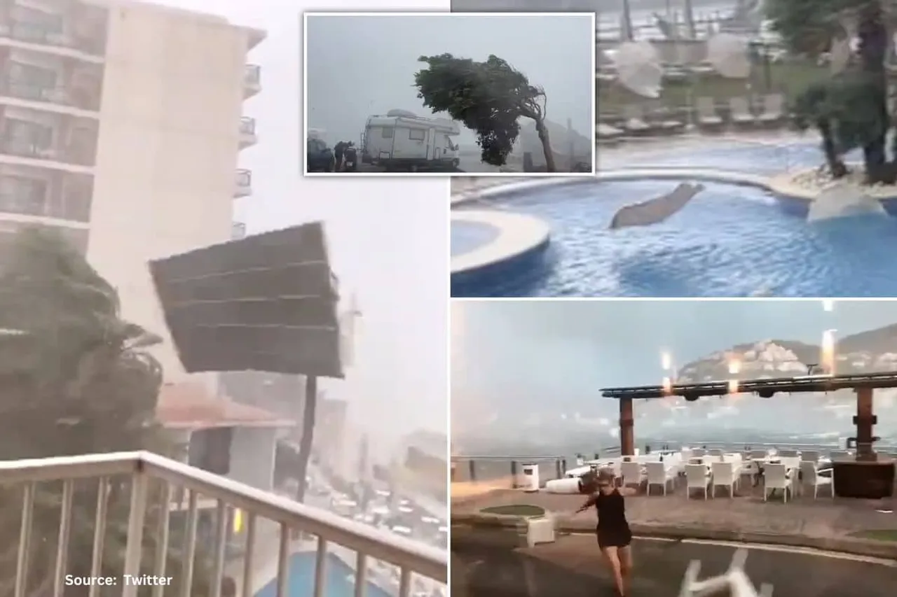 Destruction by a violent storm in Majorca, No early warning?
