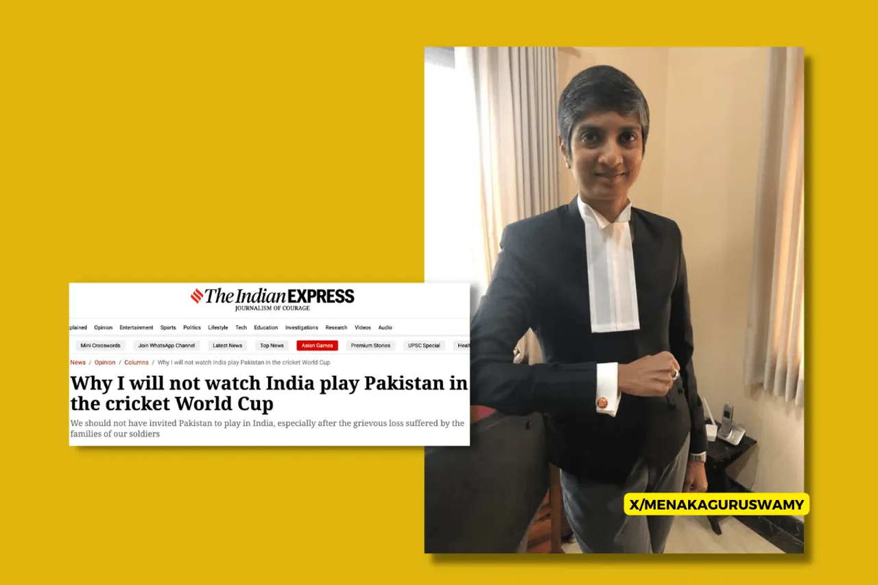 Know about Menaka Guruswamy, who wants to boycott India India-Pakistan match?