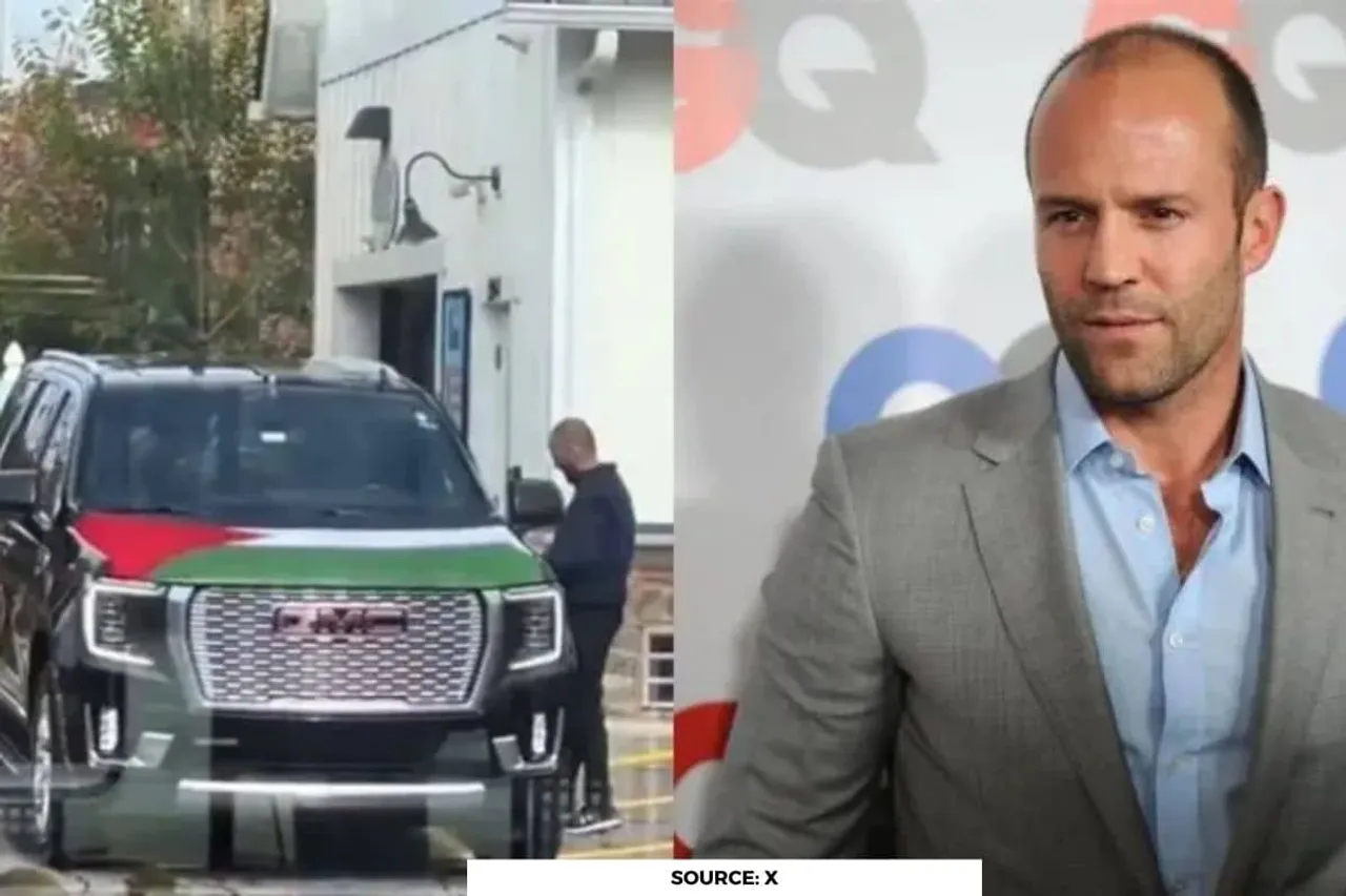 Hollywood Actor Jason Statham installs Palestinian flag on car, What is the rule?