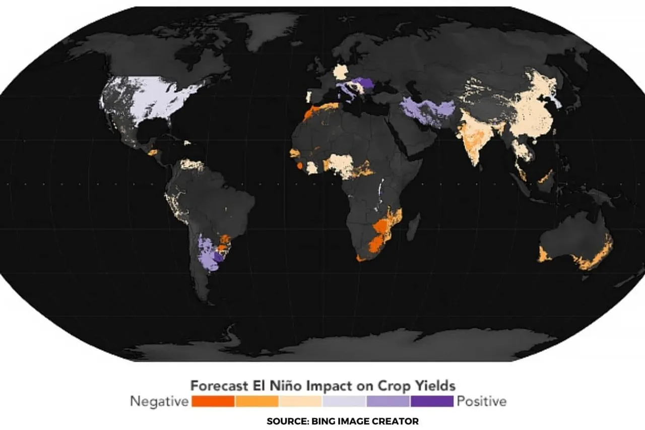 El Niño shifts rainfall, impacting crop production: 110 million at risk