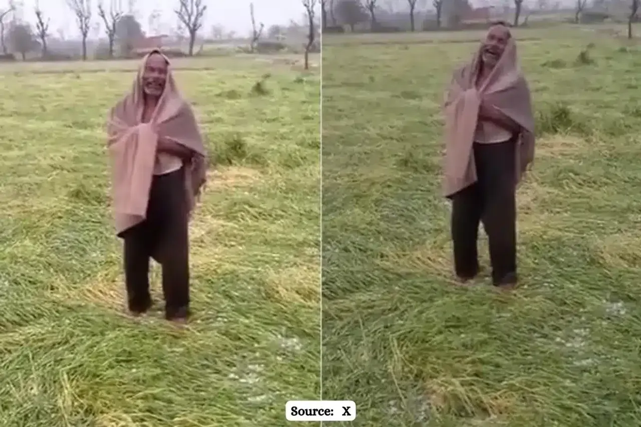 Viral Video of farmer crying after hailstorm destroyed crops in MP's Niwari