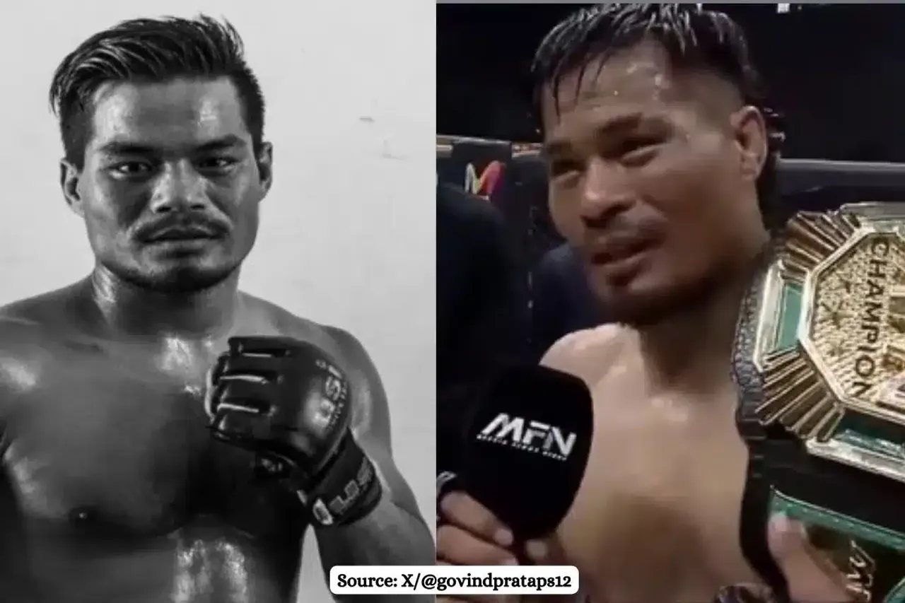 Who is MMA fighter Chungreng Koren crying for peace in Manipur?