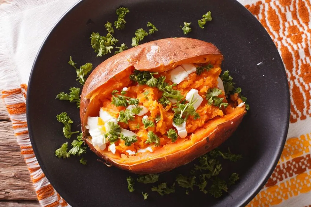 baked sweet potato