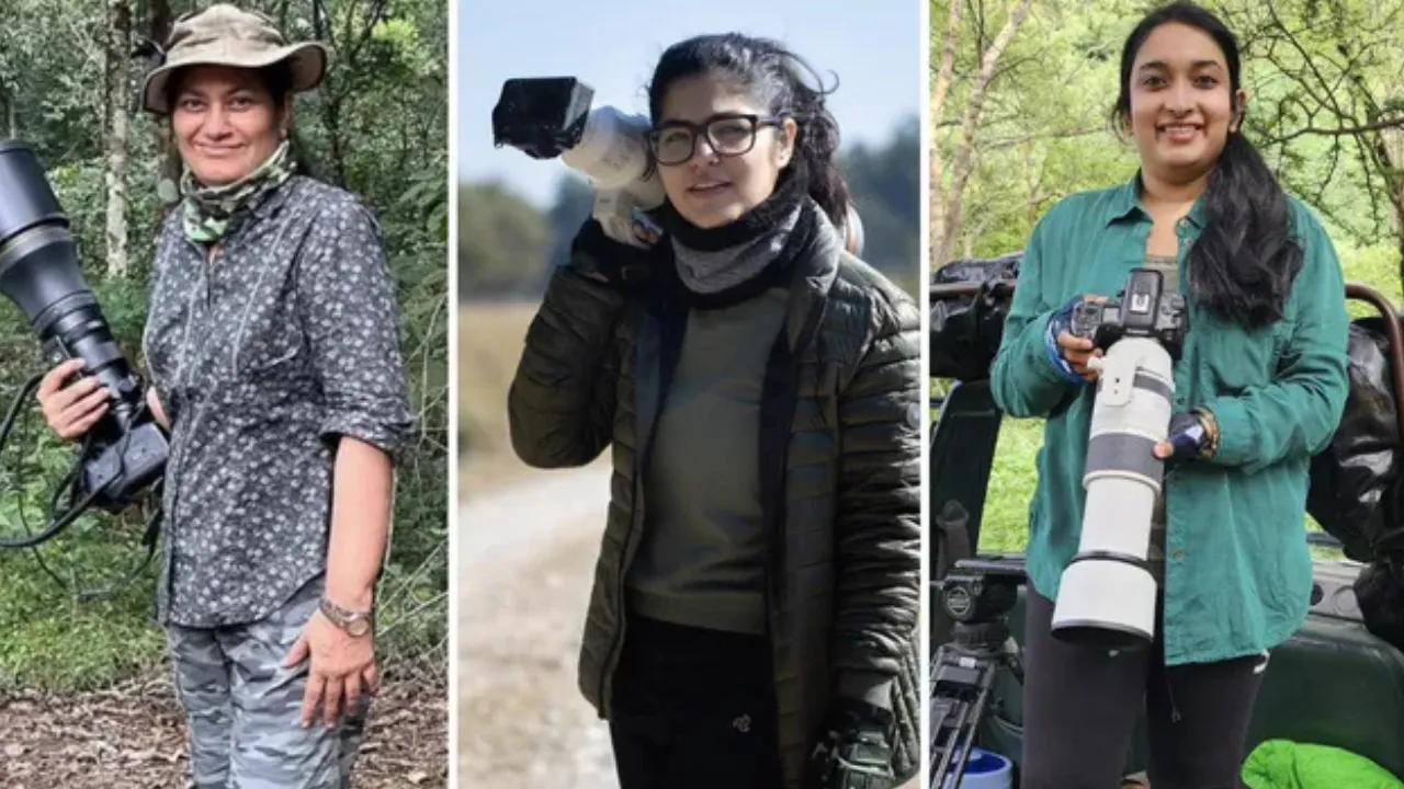 Rathika Ramasamy (L), Aarzoo Khurana (C), Aishwarya Sridhar (R)