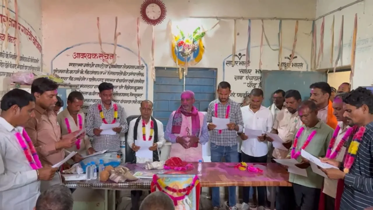 Husbands of Women Panchayat Members Take Oath