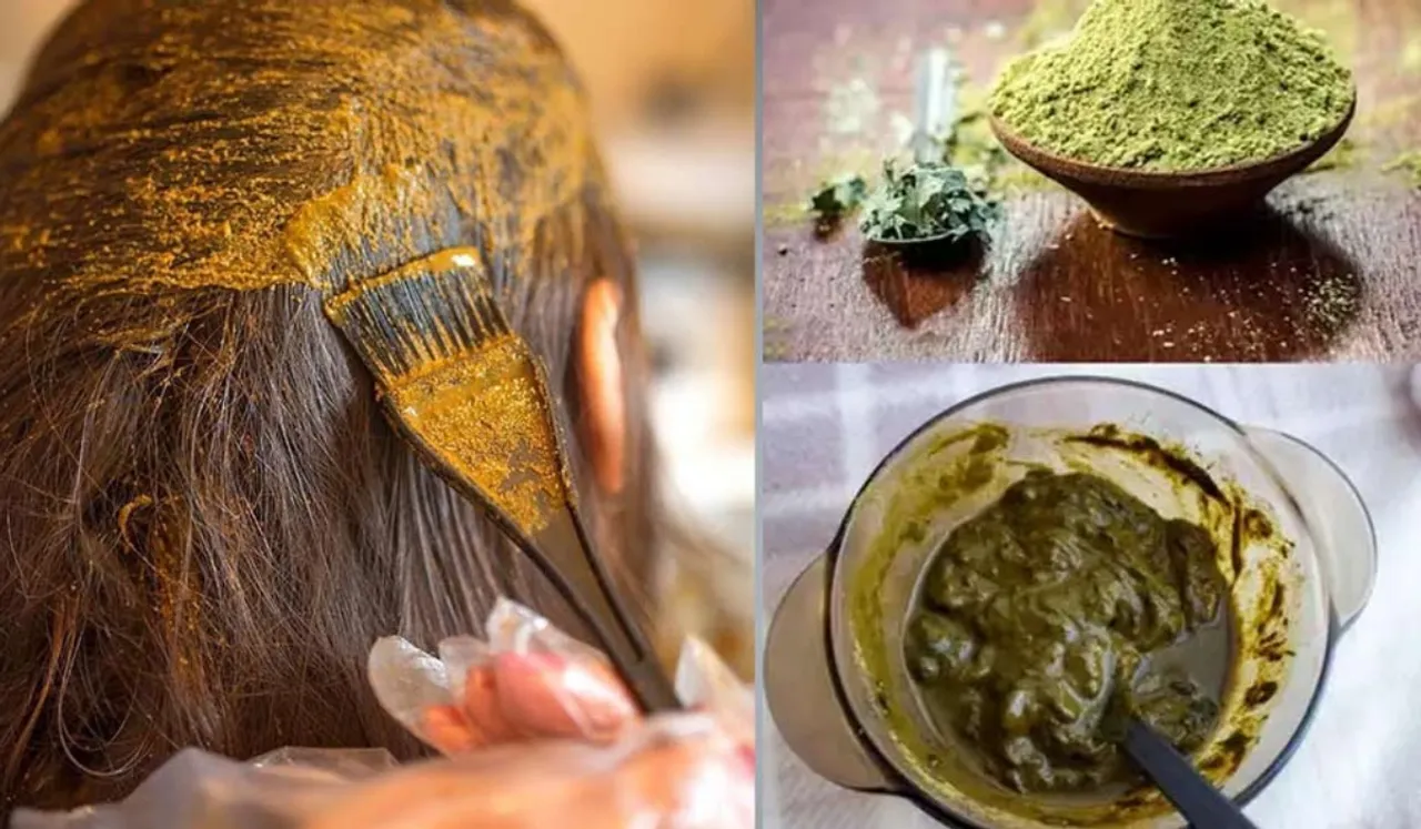 Applying Henna In Hair(Zee News)