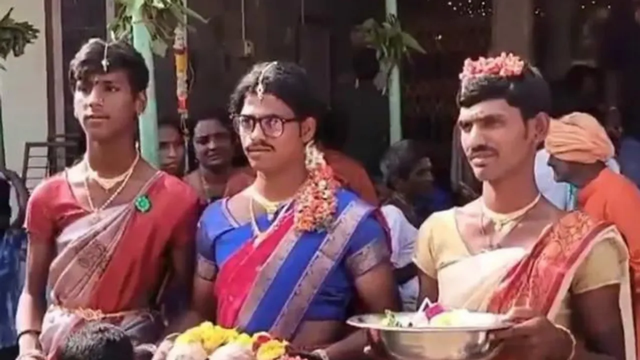 Why Men Dress Up in Sarees for Holi in This Village