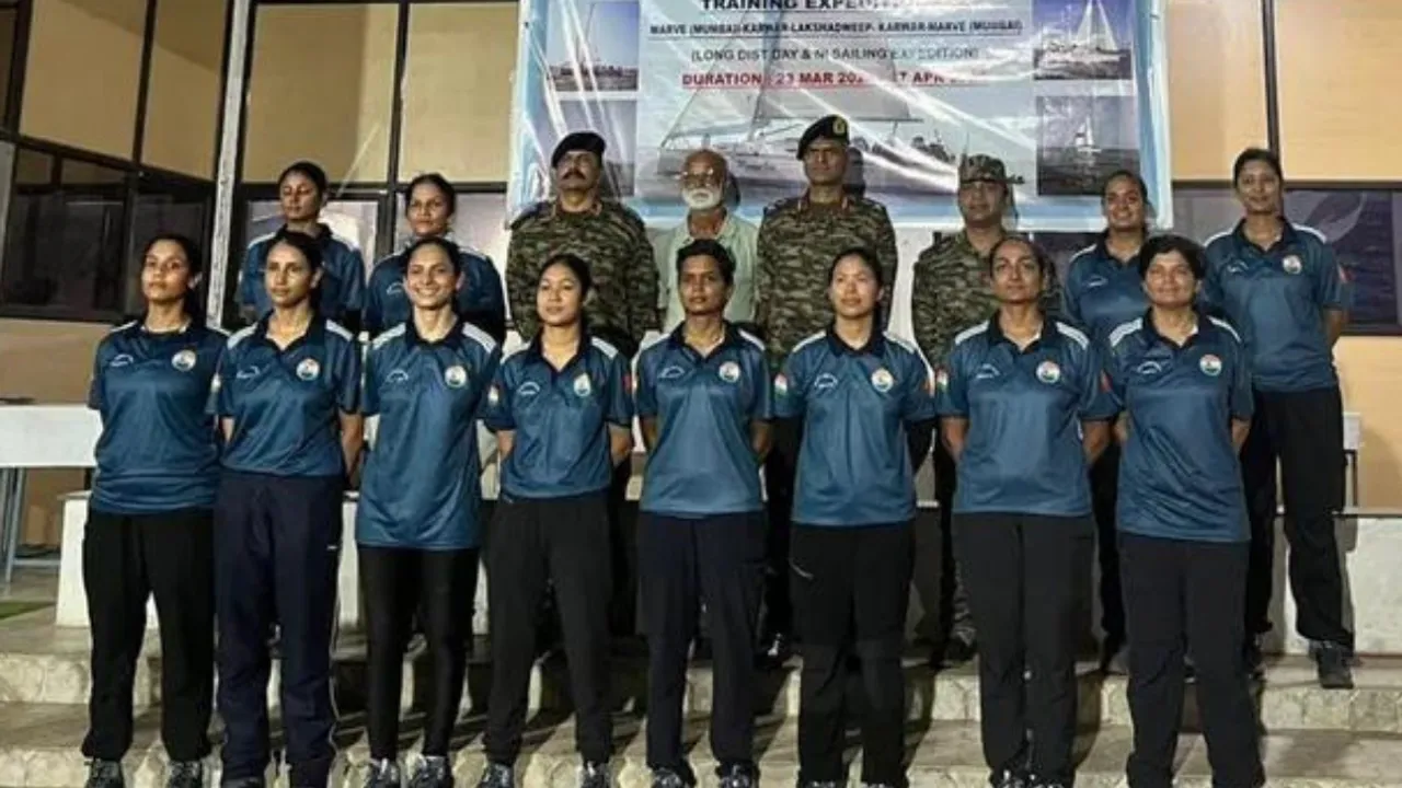 All Women Crew Of Tri-Services Complete Sailing Expedition