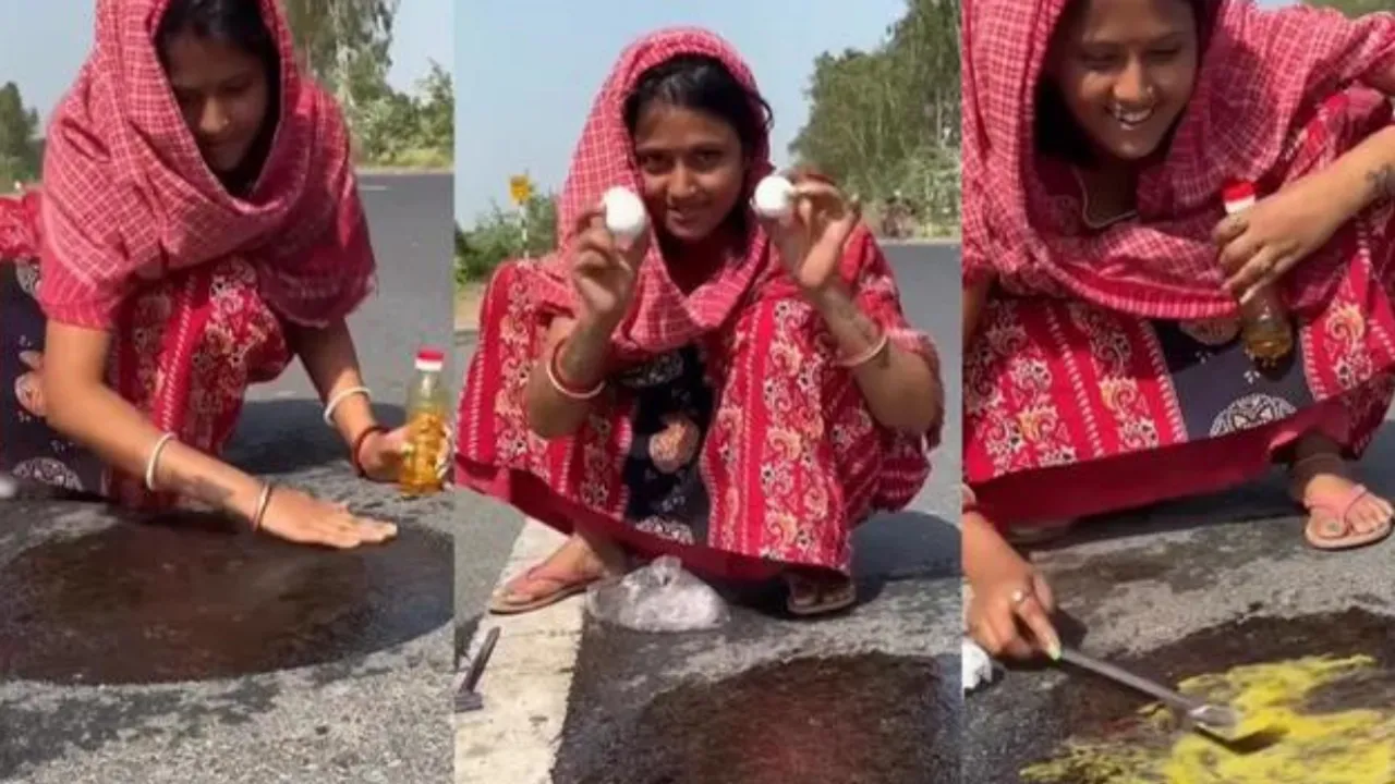 Video of Woman Making Omelette on Road Goes Viral