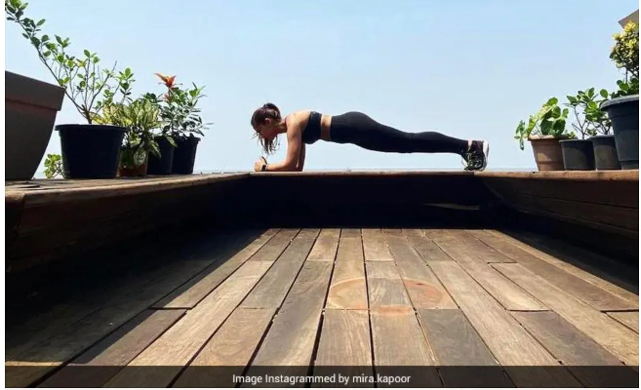 Meera Rajput doing Yoga : मीरा राजपूत ने योग दिवस पर की योगा तस्वीरें शेयर
