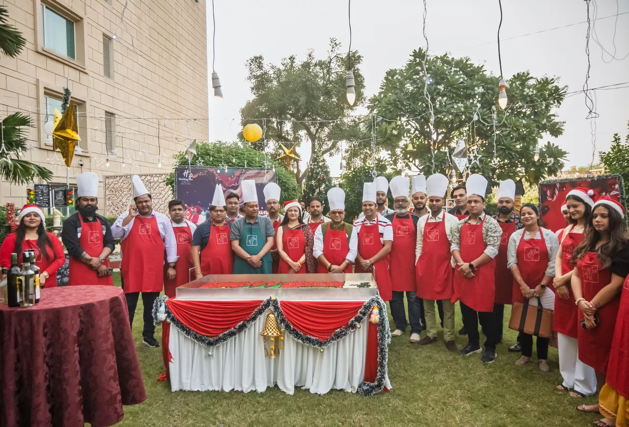 Cake Mixing Ceremony at Holiday Inn Agra