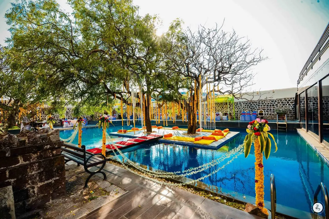 Pool During Wedding