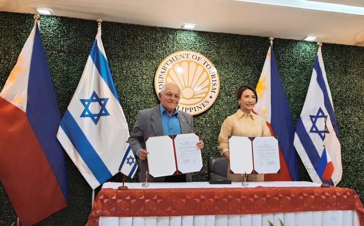 Minister of Tourism, Haim Katz with Secretary of Tourism, Christina Garcia Frasco