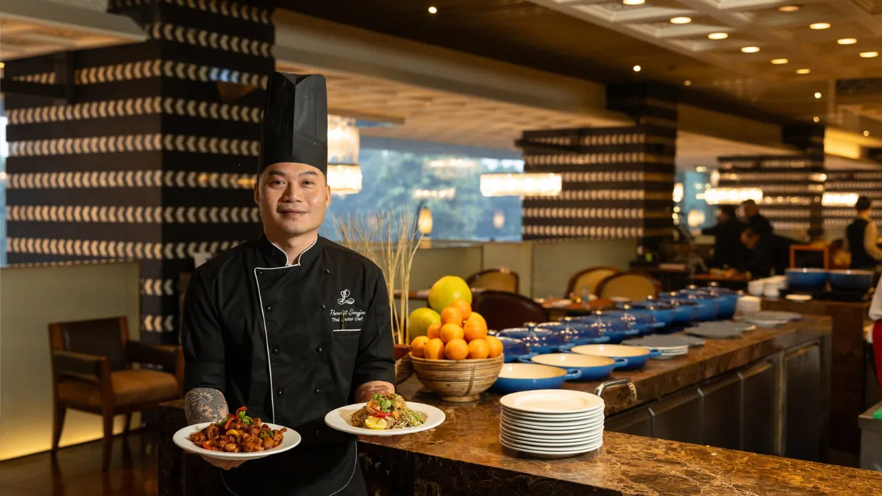 The Leela Ambience Gurugram Hotel & Residences Chef Thanakit Sangjan hospibuz hospitality lexis