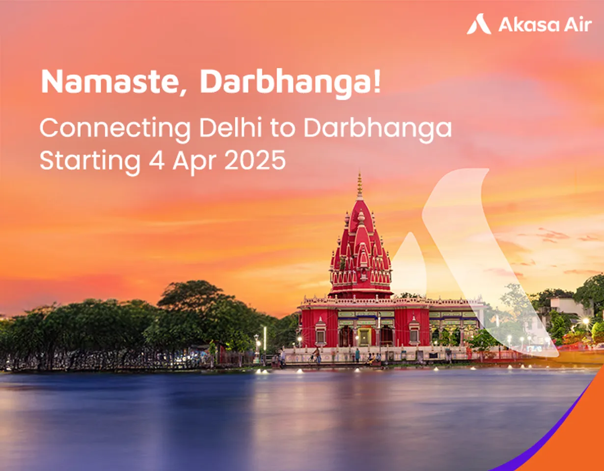 Akasa Air expands its skyprint to Bihar_ Adds Darbhanga as the 28th city to its network