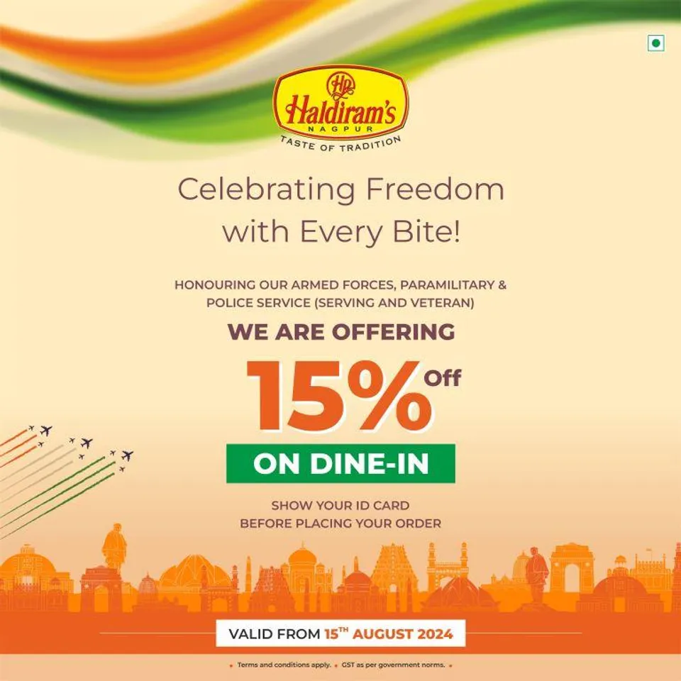 Haldirams - Independence Day offers