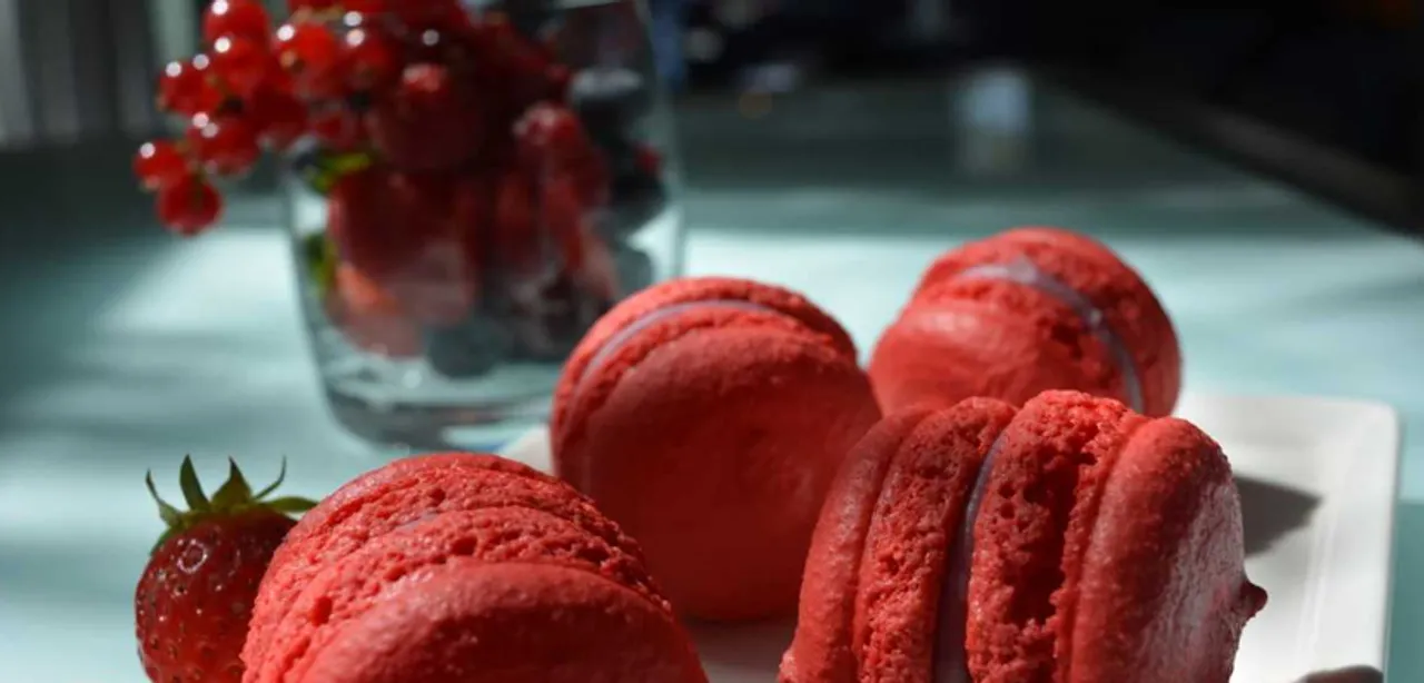 Gluten free Raspberry Macaron at Novotel Bengaluru Outer Ring Road