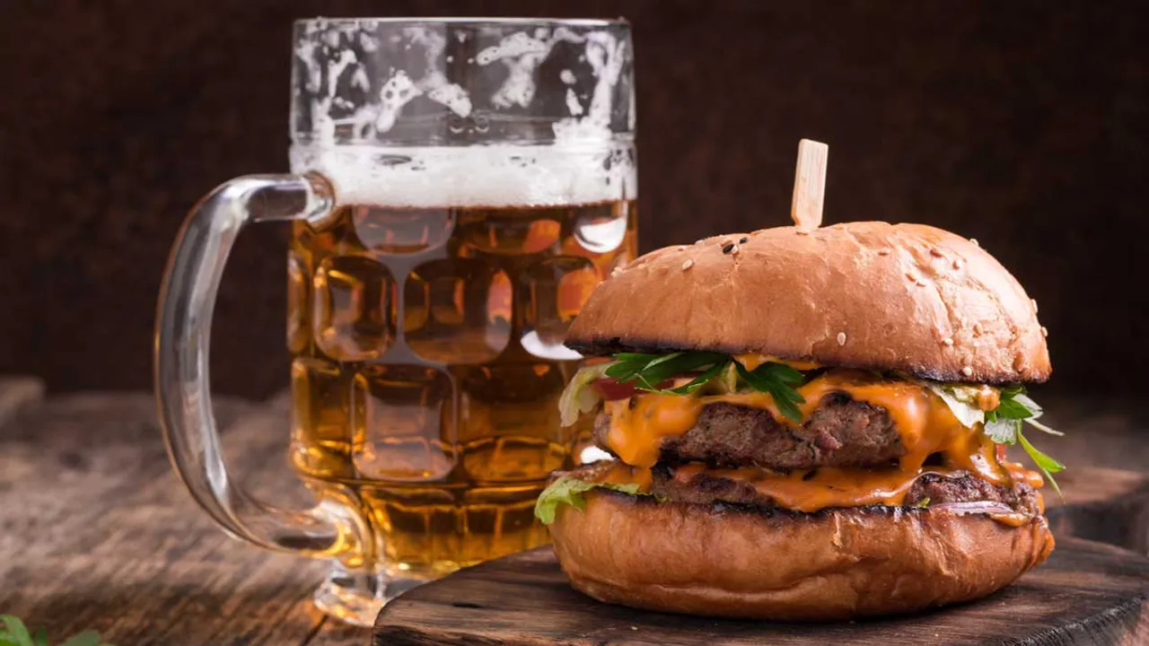 Relish juicy burgers and chilled beer at Renaissance Bengaluru Race Course Hotel