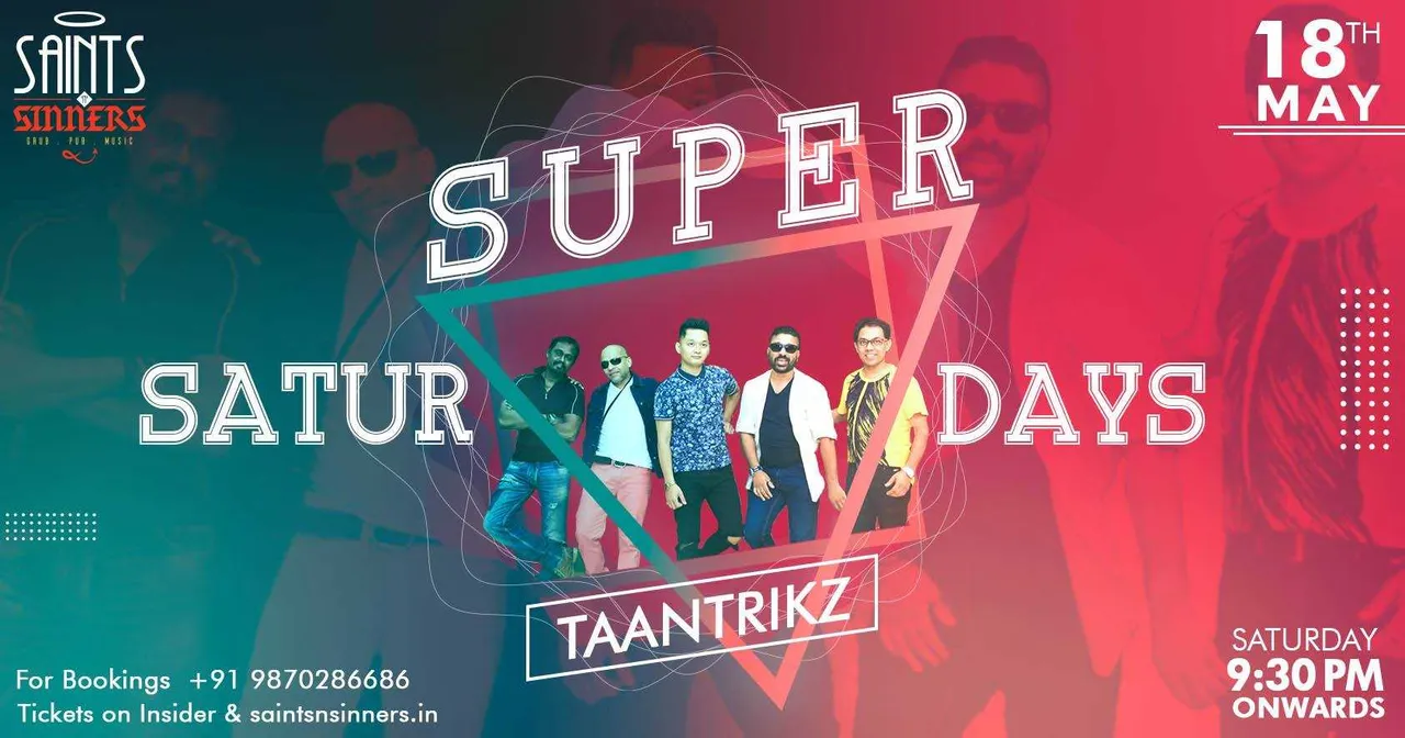 Super Saturdays With Crooner’s Collective At Saints N Sinners, Gurgaon