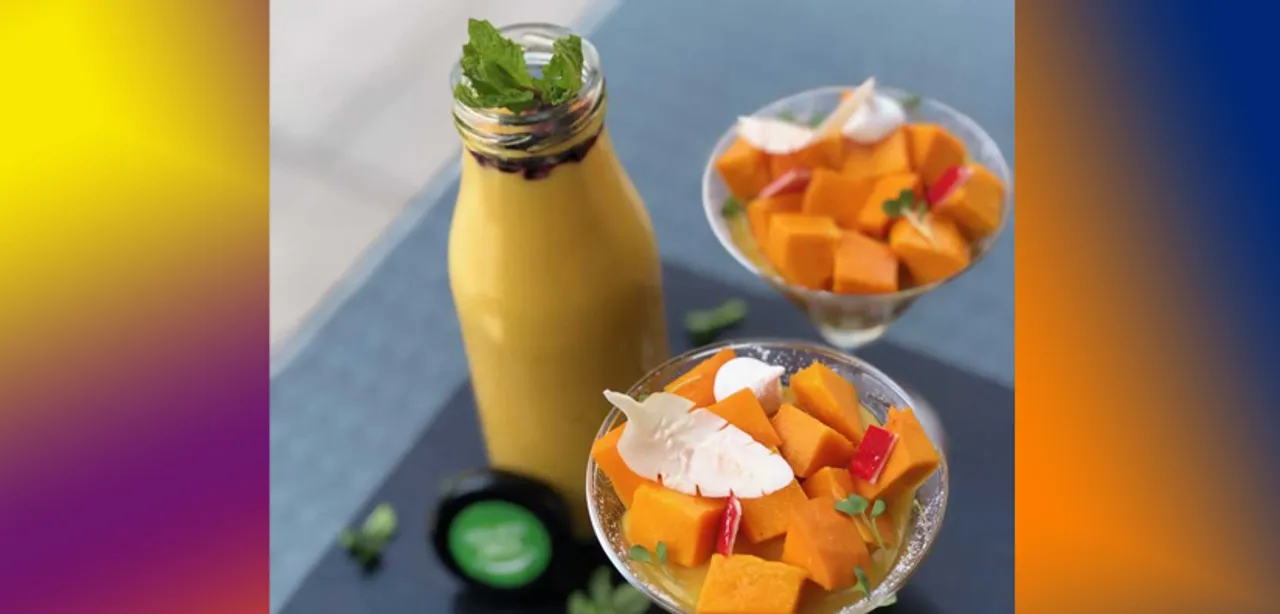 Healthy Mango Recipes - Mango Smoothie Pastry Chef, Waqar Ahmed, Hilton Bangalore Embassy GolfLinks