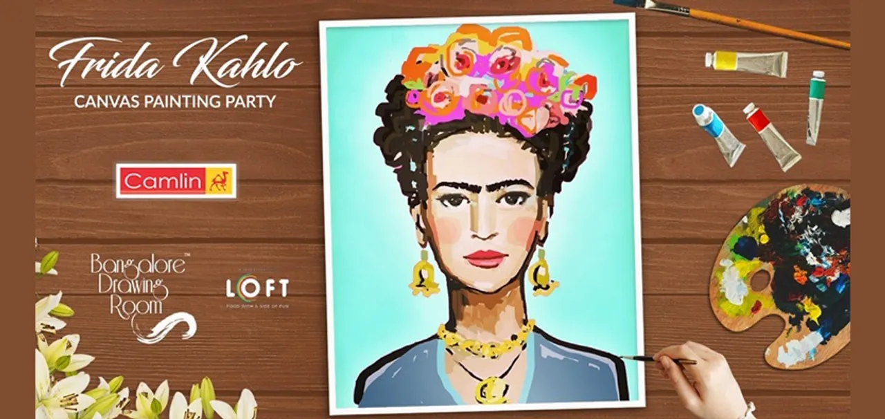 Unwind your inner artist at Loft Koramangala this Saturday with Remembering Frida Kahlo Canvas Painting Party