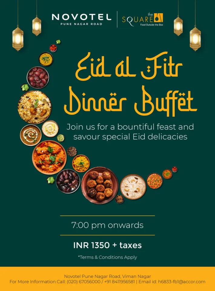 Head to The Square at Novotel Pune for a Daawat-e-Eid