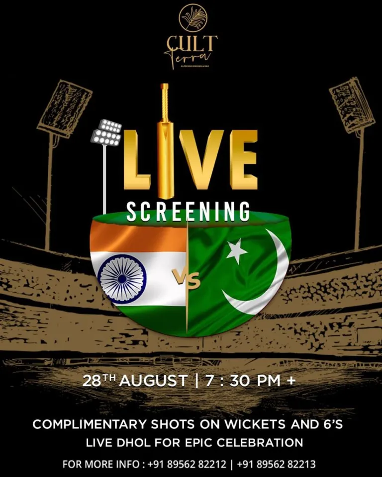 Cult Terra: Bringing the Heat back with India vs Pakistan Screening