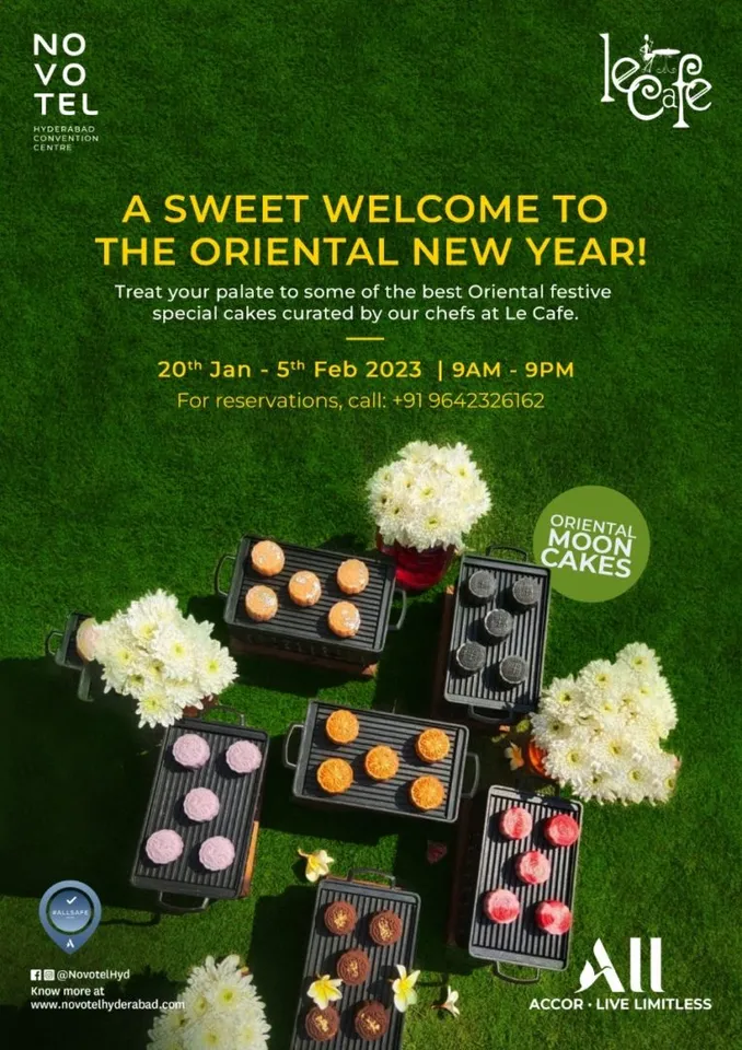 A Sweet Welcome to the Oriental New Year at Le Cafe! @Novotel Hyderabad Convention Centre