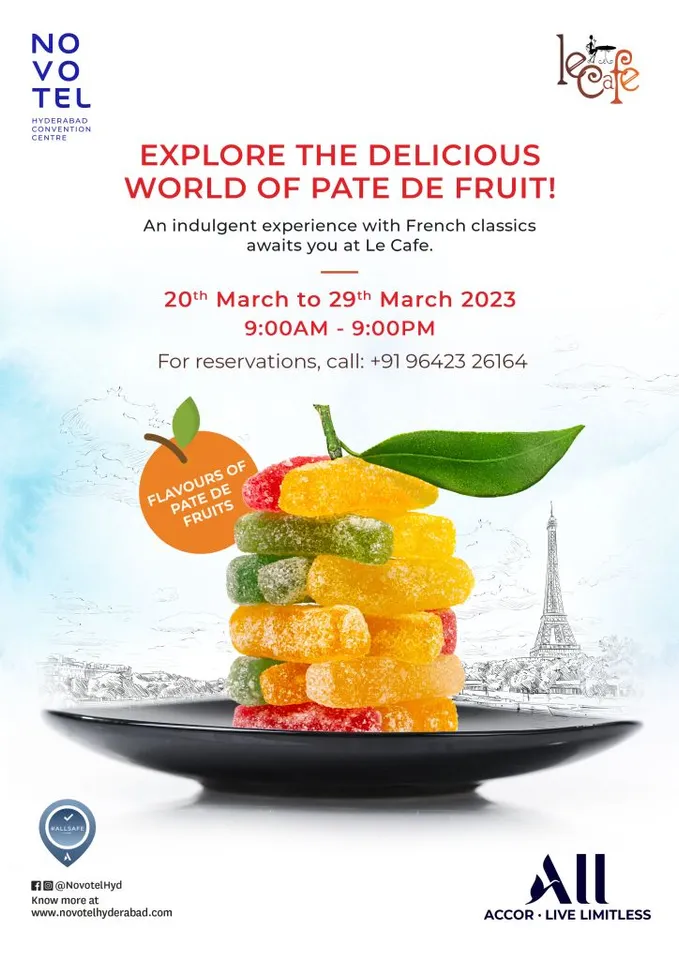 Explore The Delicious World of Pate De Fruit! @Novotel Hyderabad Convention Centre