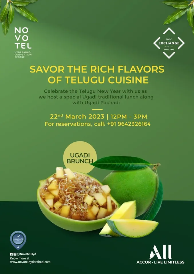 Savor The Rich Flavors of Telugu Cuisine! @Novotel Hyderabad Convention Centre