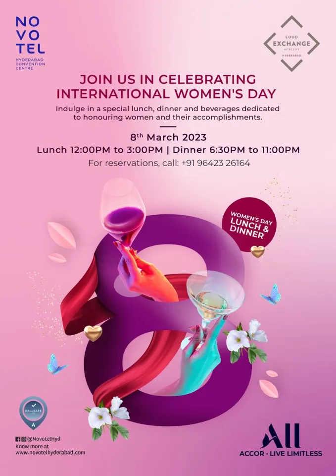 Join Us in Celebrating International Women’s Day @Novotel Hyderabad Convention Centre