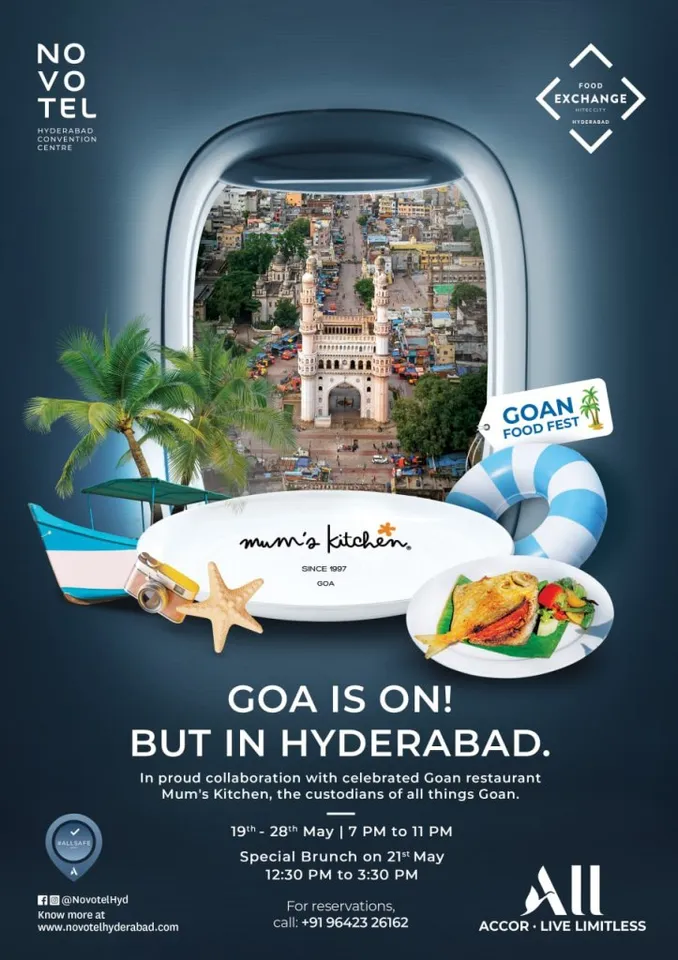 Goa is On! But in Hyderabad @Novotel Hyderabad Convention Centre