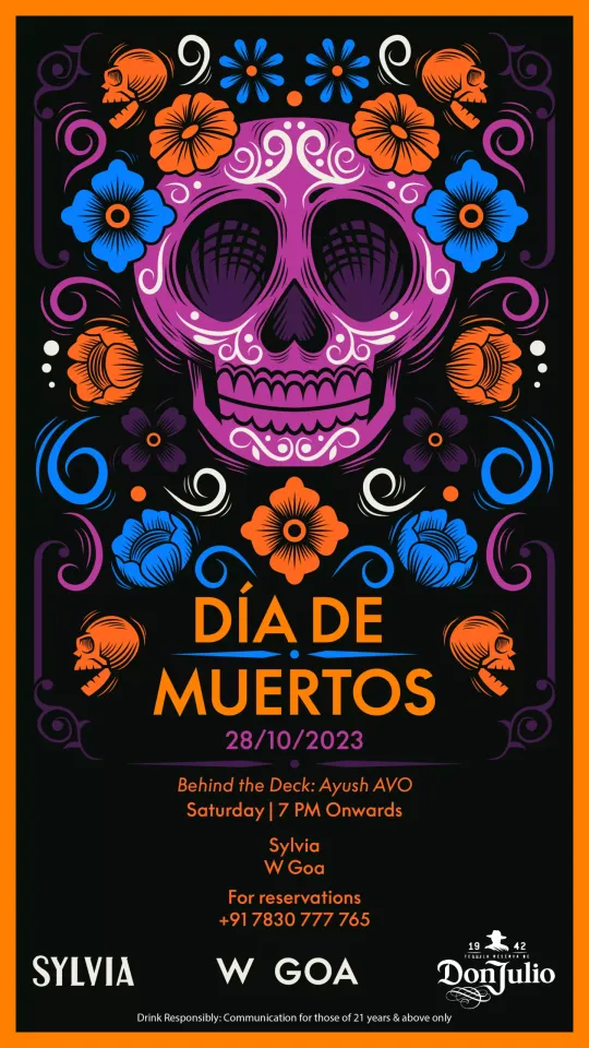 Día de Muertos Celebration at Sylvia, W Goa this Halloween